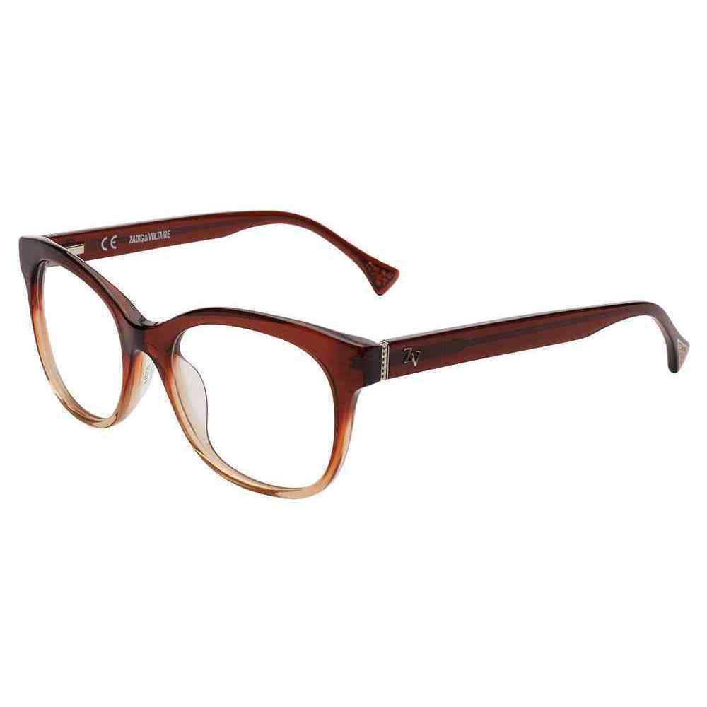 ZADIG & VOLTAIRE OPTICAL VZV013 Eyeglasses BROWN-0W41 50mm